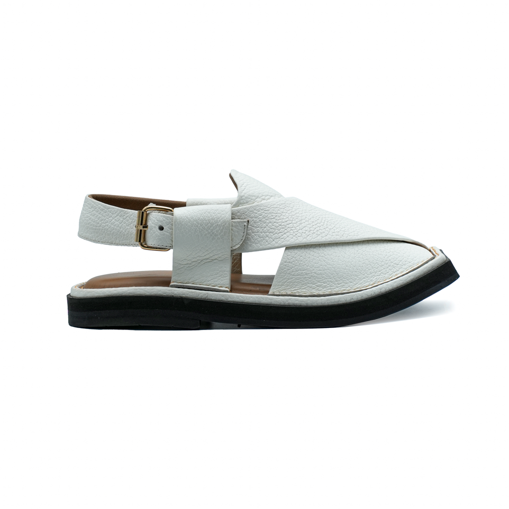 White feather Alamzeb make-to-order accessory by KHAN THE BRAND, featuring intricate feather detailing and elegant craftsmanship.